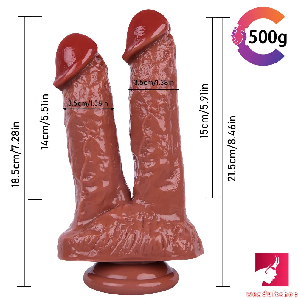 8.46in Asian Lesbian Dildo Standing Strap-on Insert Dildo Weadultshop
