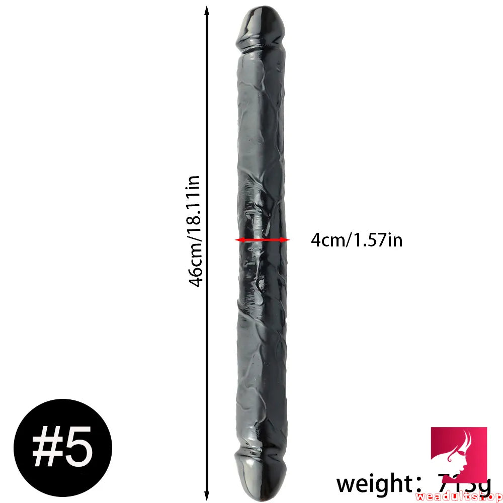 Multiple Lengths Dual Ended Dildo For Double Penetration Toy