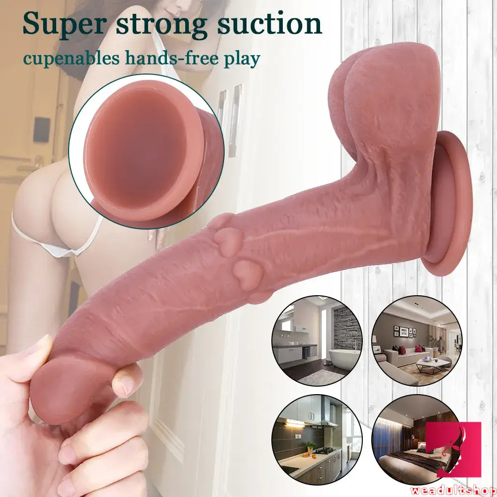 7.28in 8.66in Asian Women Men Dildo For Female Masturbation Erotic Toy