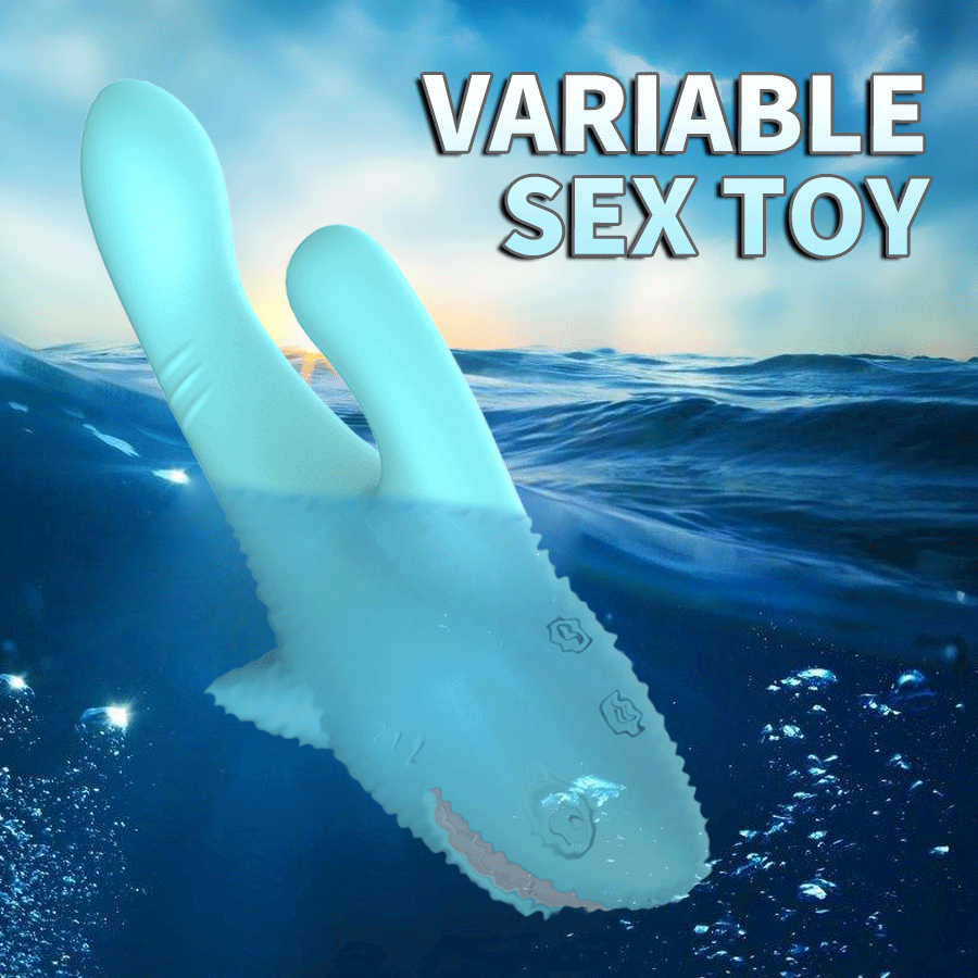 Shark Vibrator Thrusting Expanding Charging AV Massaging Wand - Adult Toys
