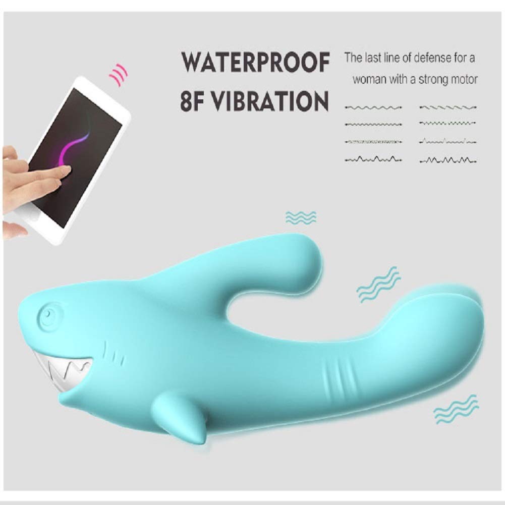 Shark Vibrator Thrusting Expanding Charging AV Massaging Wand - Adult Toys