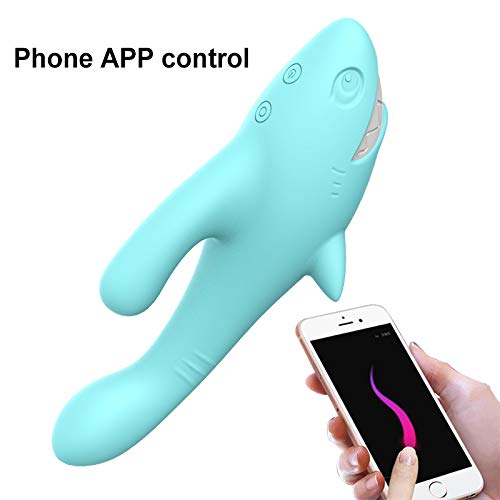 Shark Vibrator Thrusting Expanding Charging AV Massaging Wand - Adult Toys