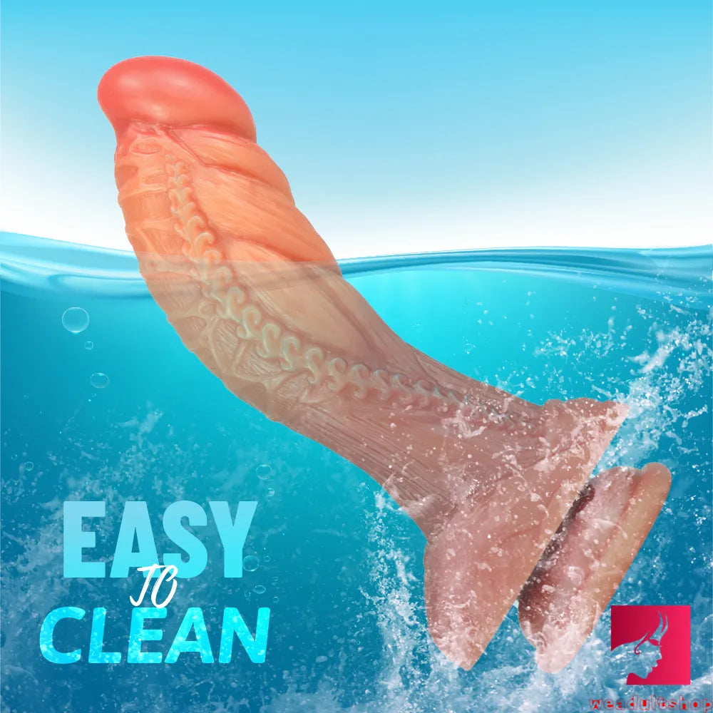 7.6in Soft Fantasy Penis Lesbian Dildo Stimulator For Women