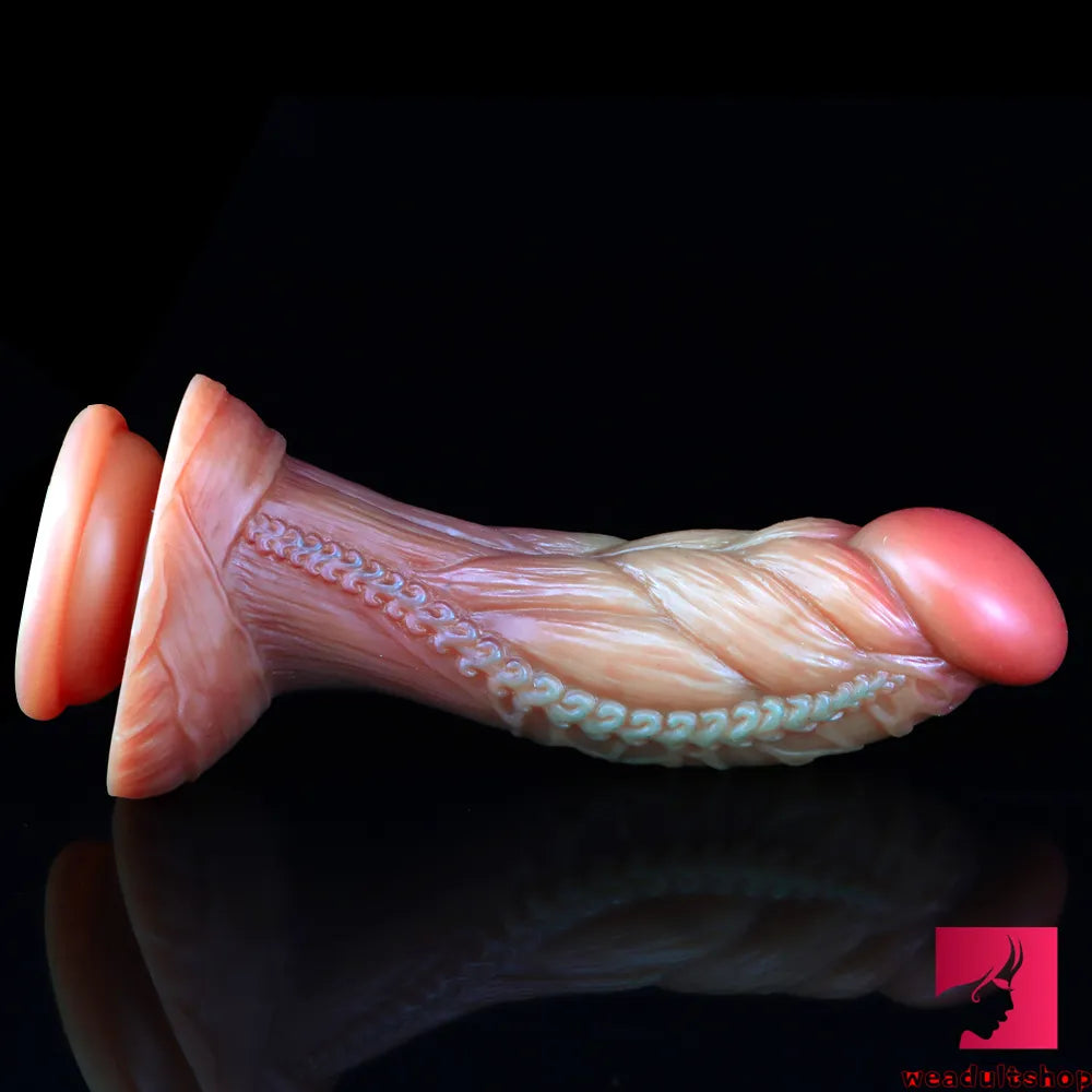 7.6in Soft Fantasy Penis Lesbian Dildo Stimulator For Women