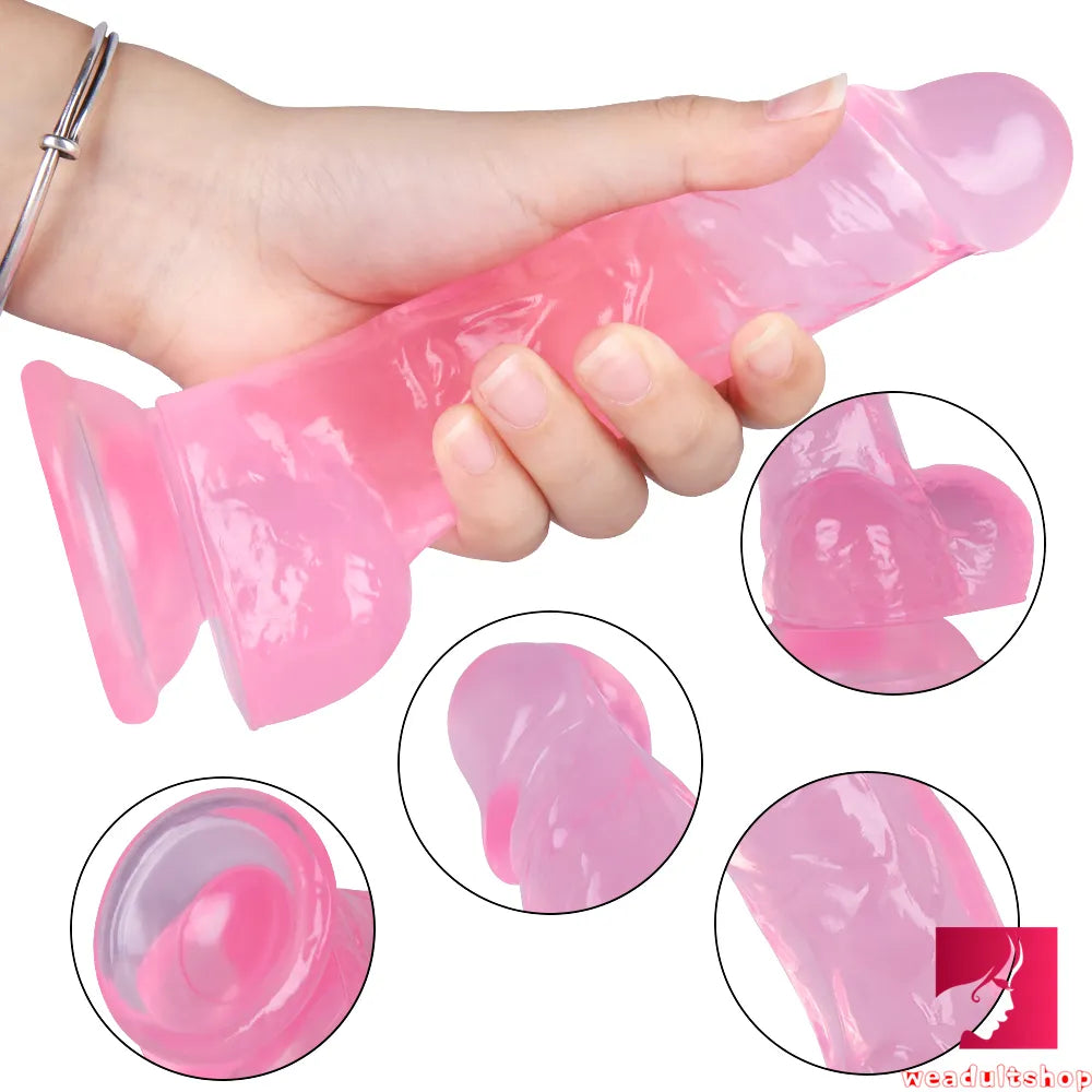 7.28in Realistic Dildo Flexible Penis With Textured Shaft Sextoy