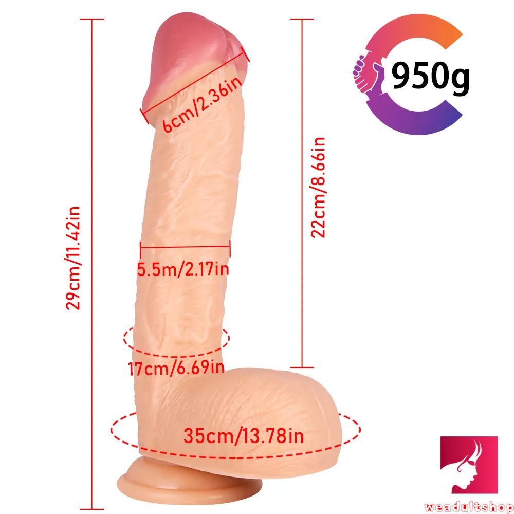 11.42in Realistic Dildo For Anal Big Penis Women Adult Sex Toy