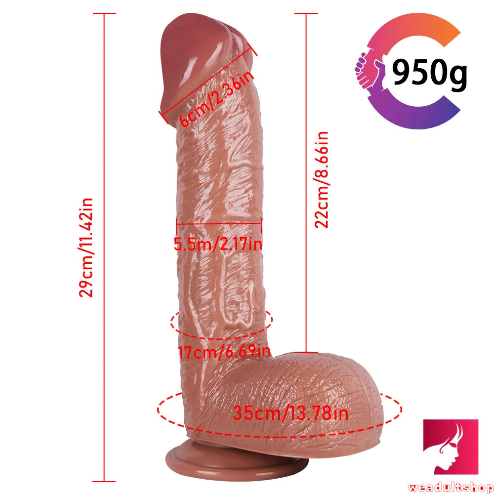 11.42in Realistic Dildo For Anal Big Penis Women Adult Sex Toy