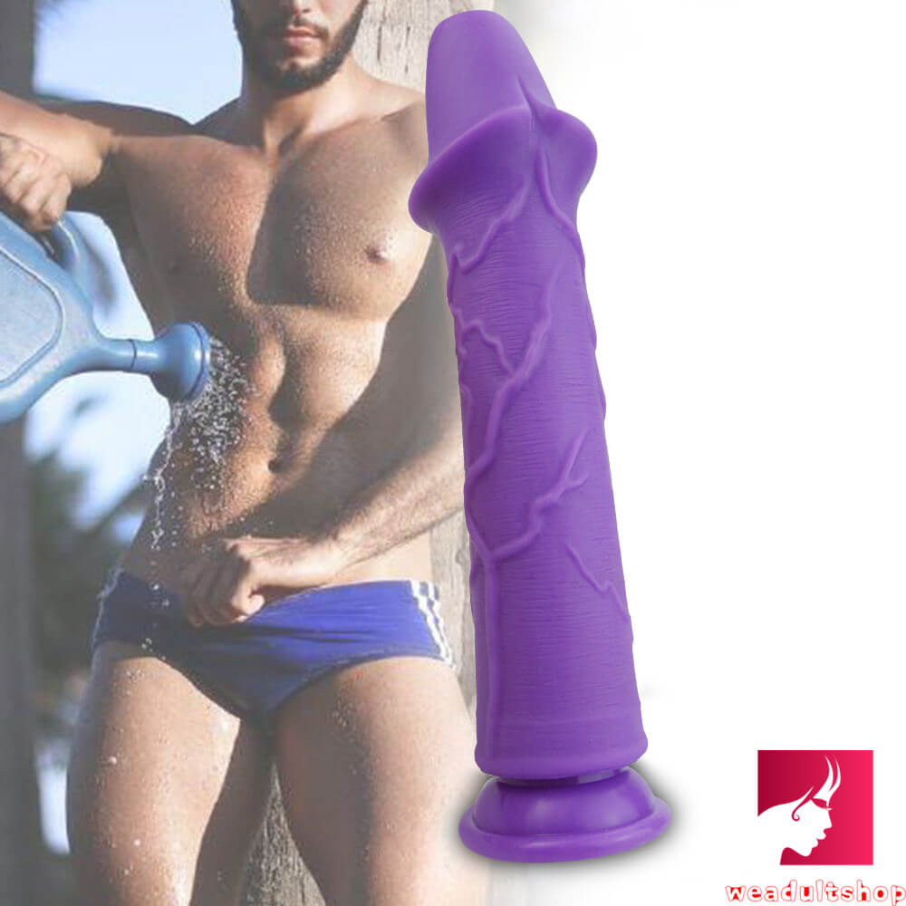 9.65in Top Quality Silicone Weird Real Feeling Dildo Masturbation Toy