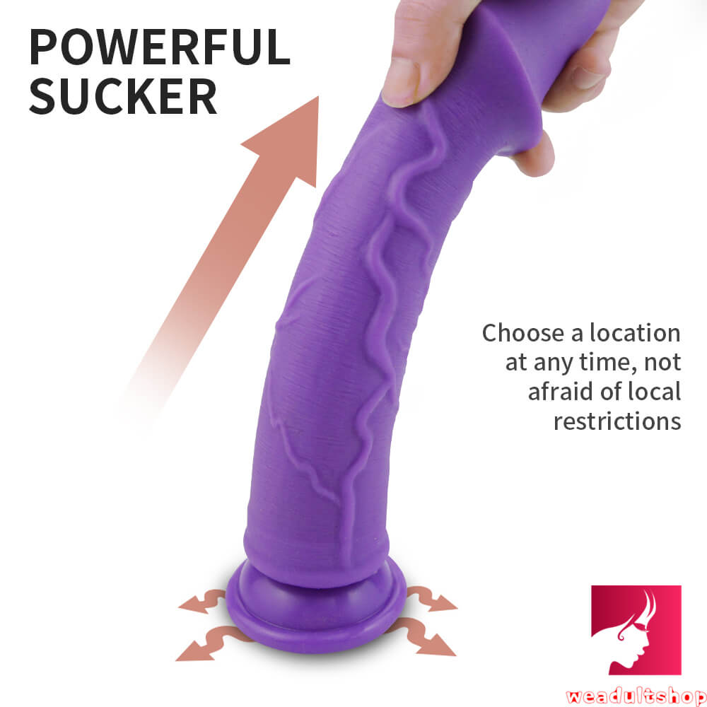 9.65in Top Quality Silicone Weird Real Feeling Dildo Masturbation Toy