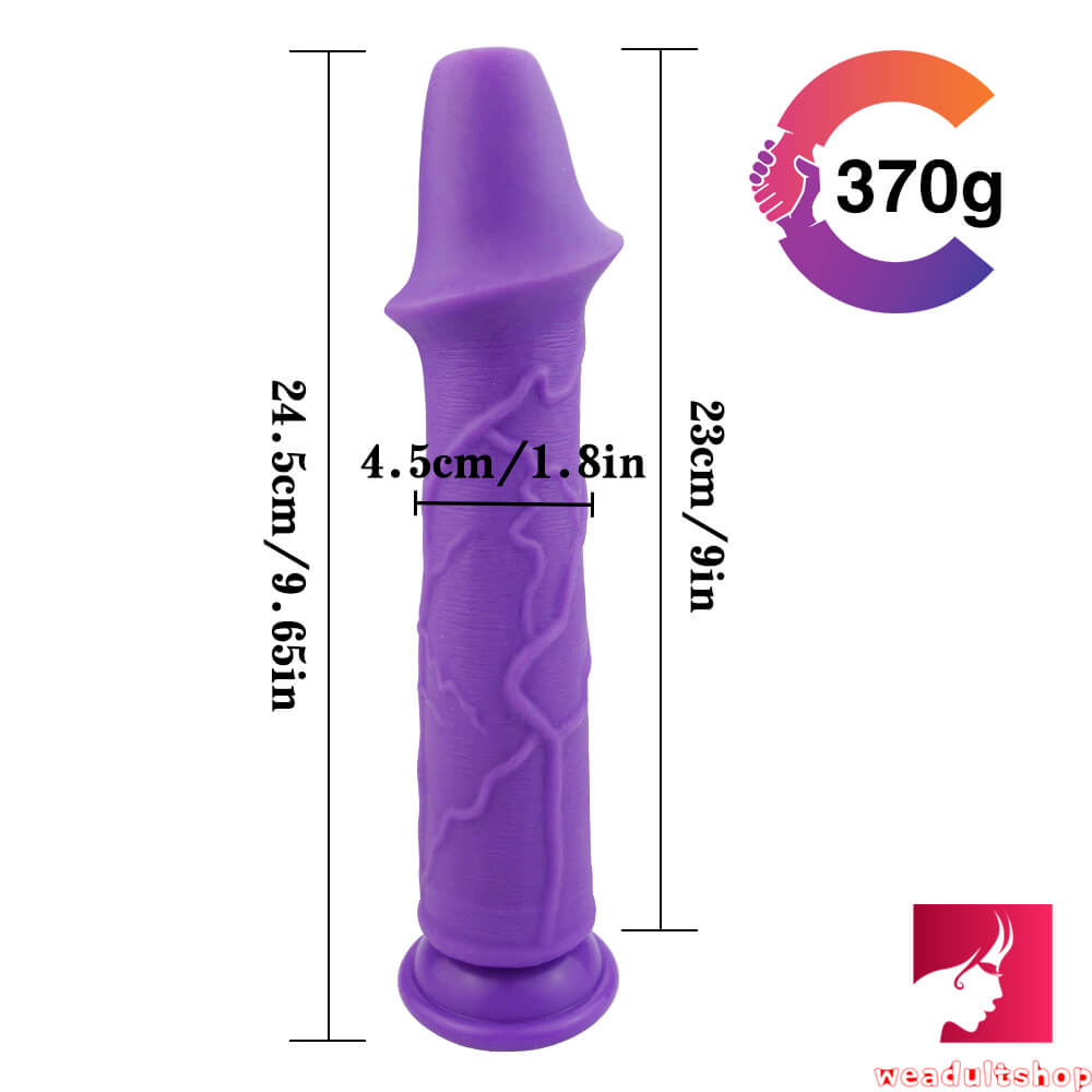9.65in Top Quality Silicone Weird Real Feeling Dildo Masturbation Toy