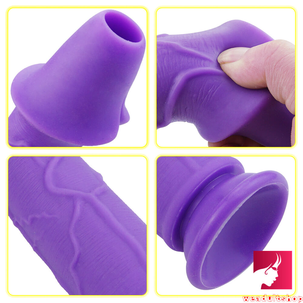 9.65in Top Quality Silicone Weird Real Feeling Dildo Masturbation Toy