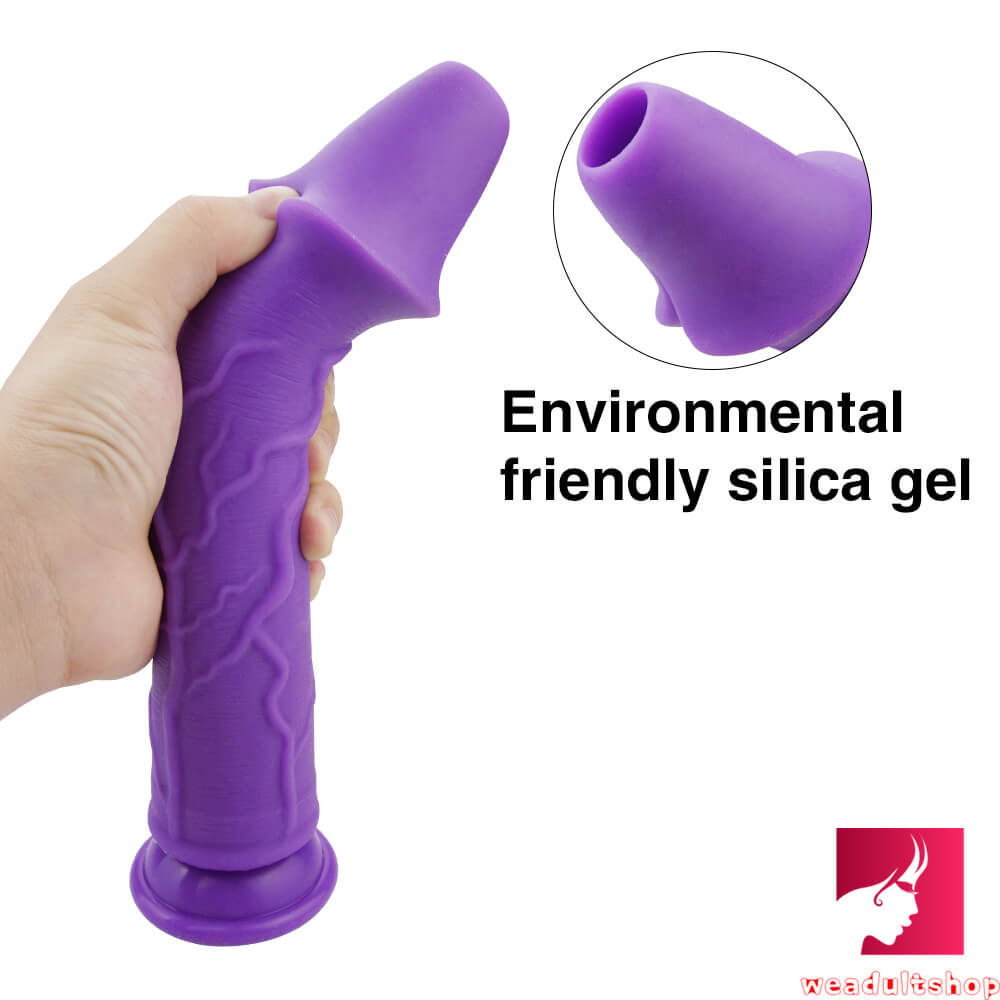 9.65in Top Quality Silicone Weird Real Feeling Dildo Masturbation Toy