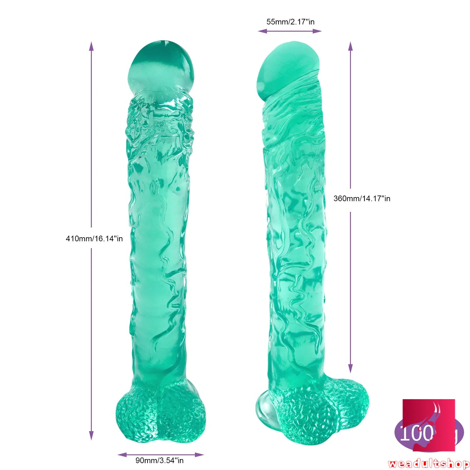 16.14in Large Super Long Skin feeling Dildo For Woman Strapon