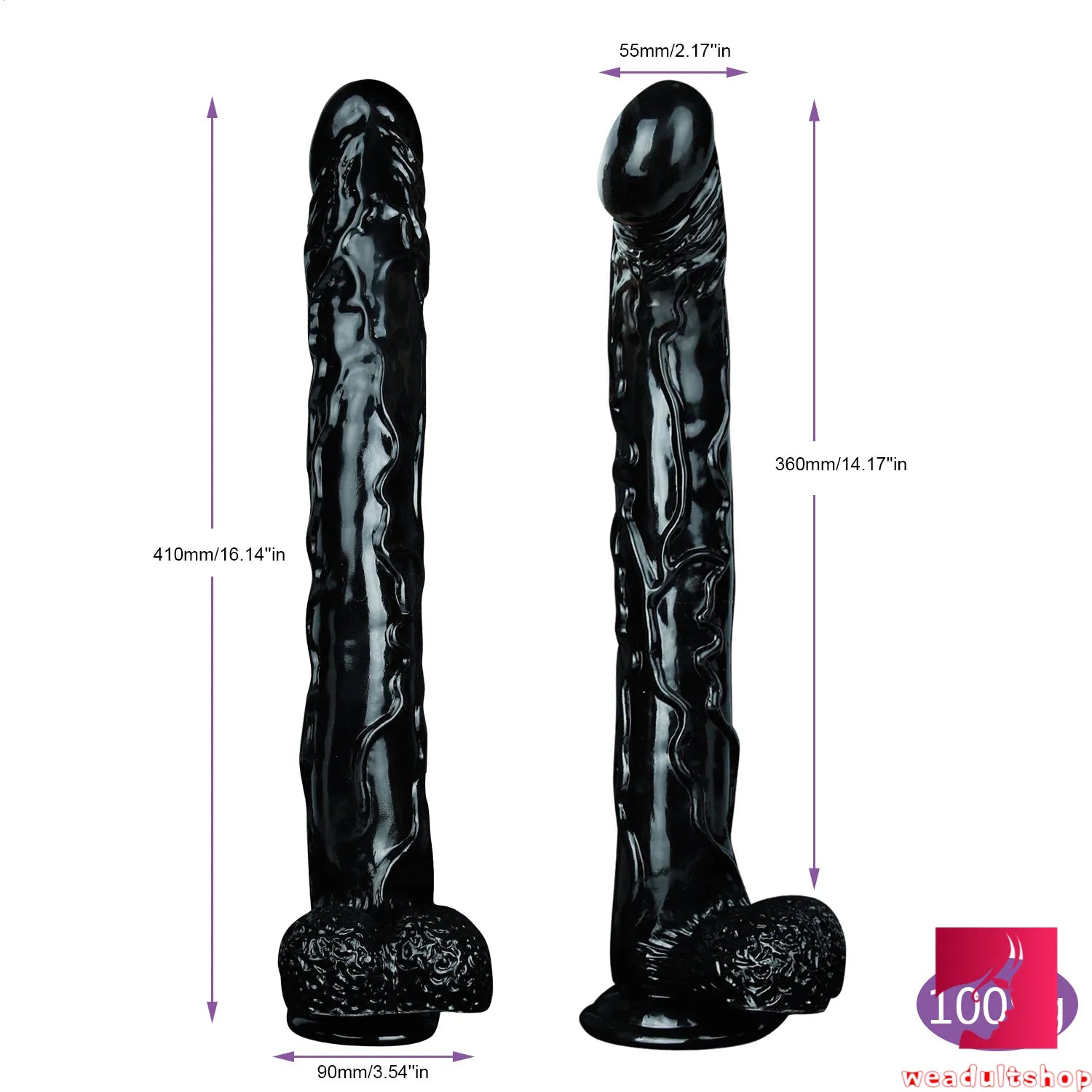 16.14in Large Super Long Skin feeling Dildo For Woman Strapon