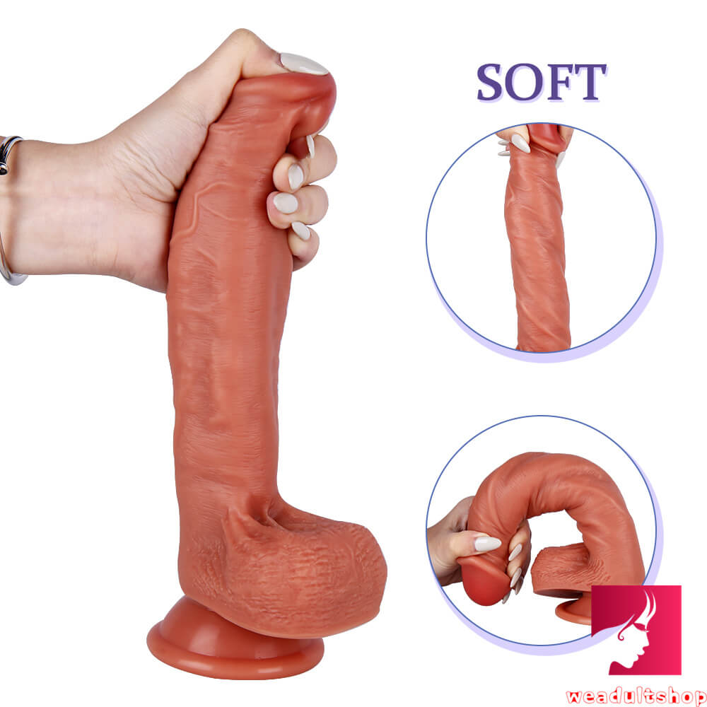 9.45in Sexy Women Riding Dildo Sex Toy With Blue Veins For Women