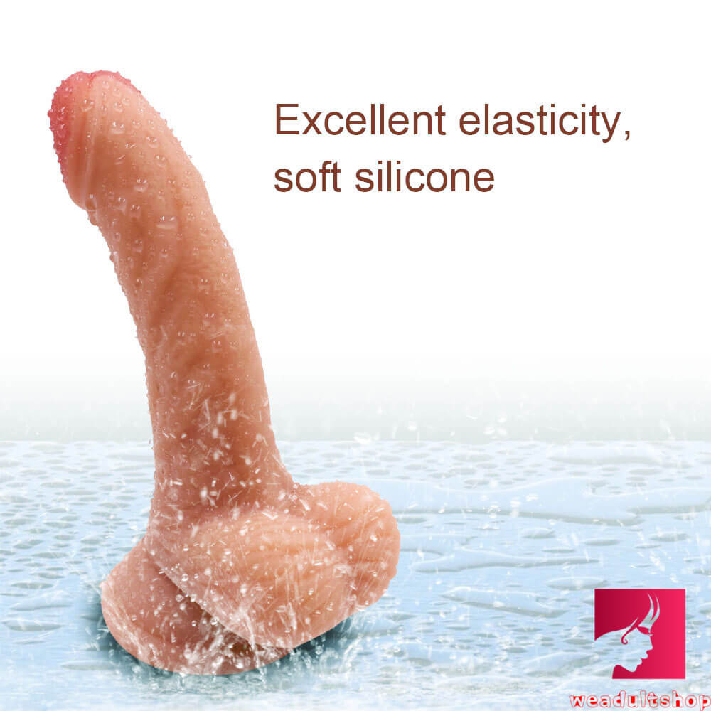 6.1in Women Using Dildo Soft Flexible Sex Toy For Women