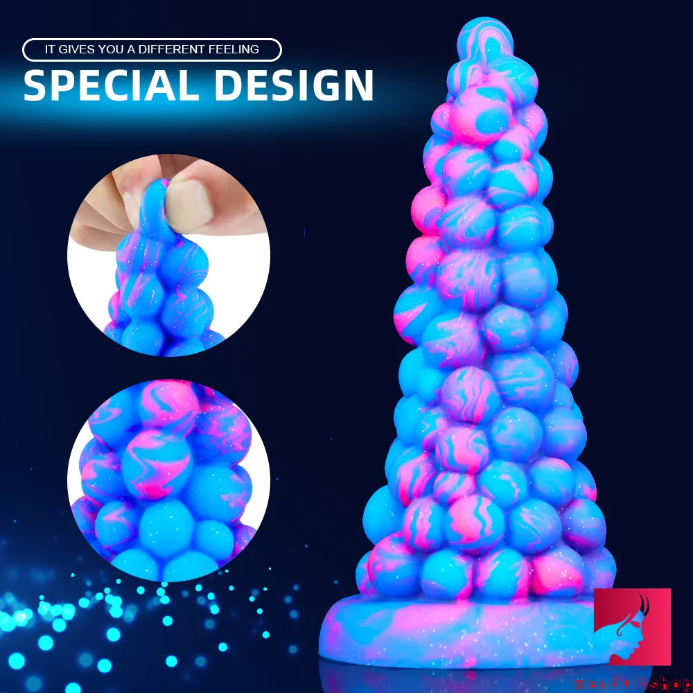 6.6in Super Thick Fantasy Grape Dildo Butt Plug BDSM Sex Play