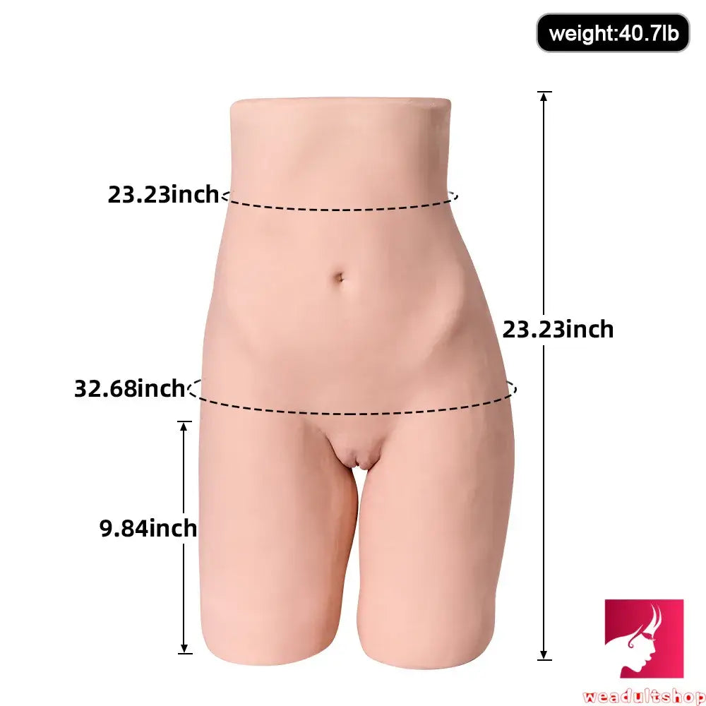 40.7lb Realistic Half Covered Sex Doll Torso Long Leg For Sex Fantasy
