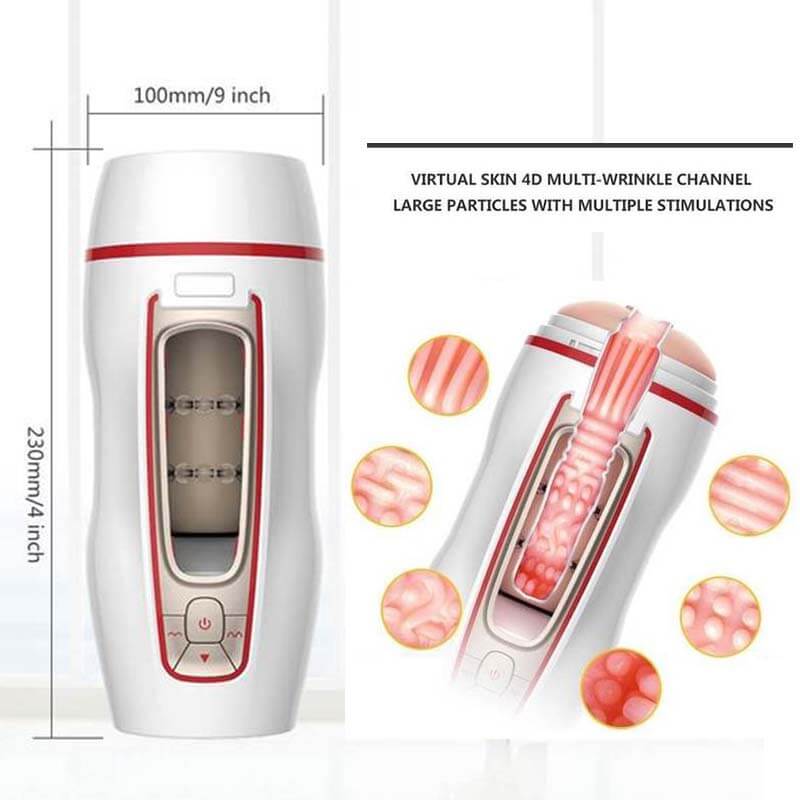 Leten Life Size Realistic Penis Male Masturbator Cup Toys - Adult Toys