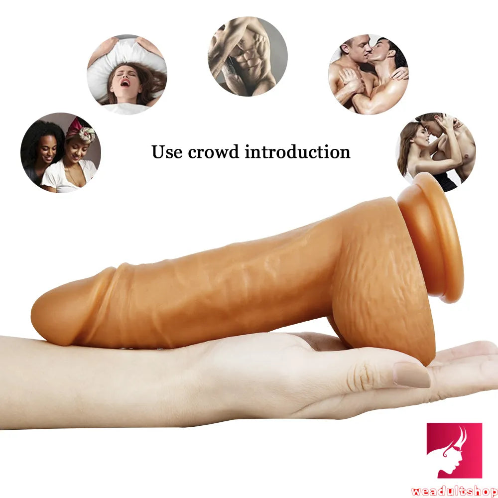 7.87in Penis G-spot Realistic Dildo with Suction Cup Adult Sex Toy