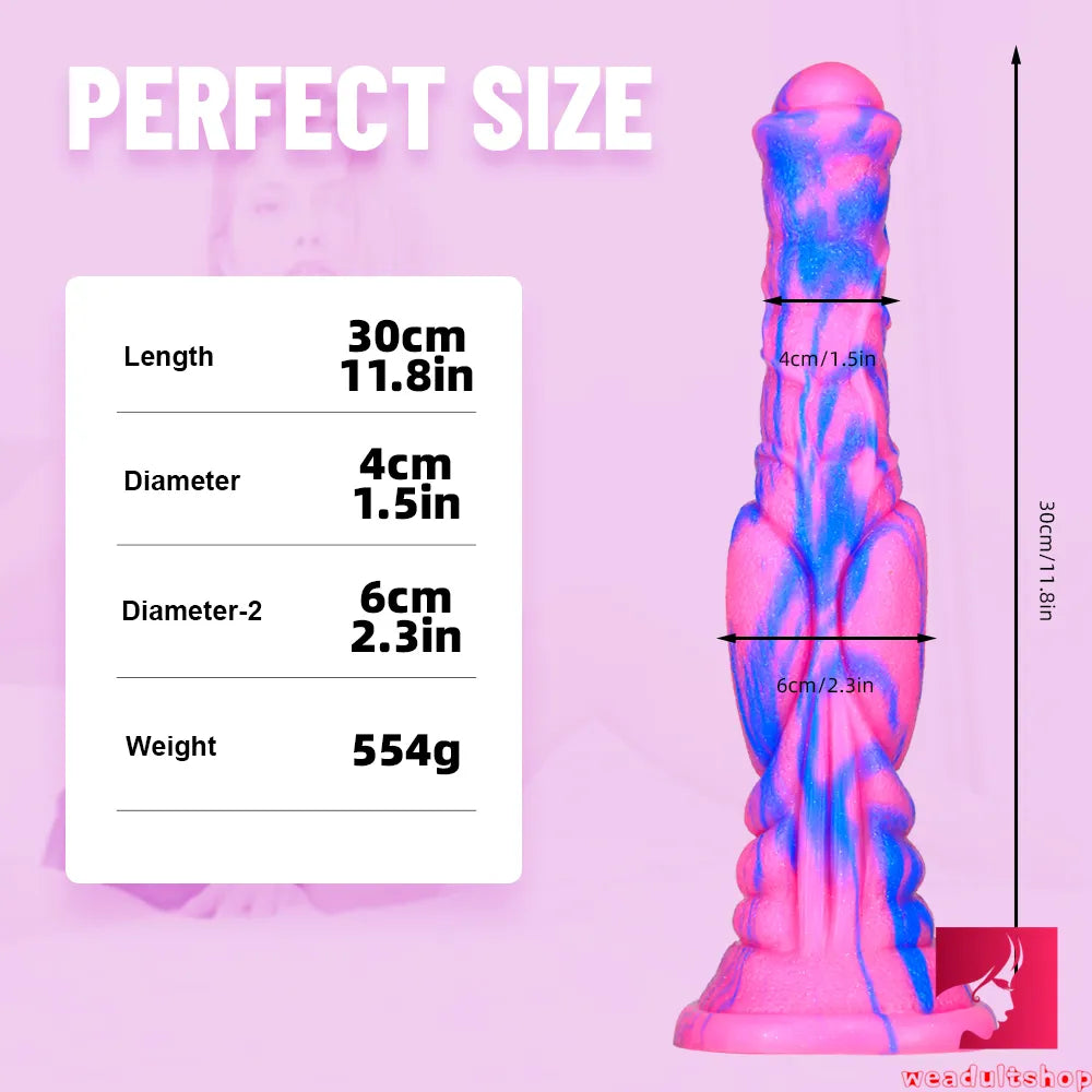11.8in Huge Thick Animal Long Horse Dildo For Anal Massaging