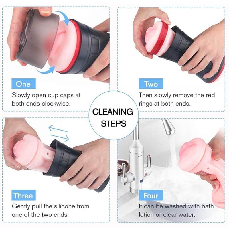 Pussy To Mouth Deep Throat Oral Sex Toy Male Stroker Toy - Adult Toys