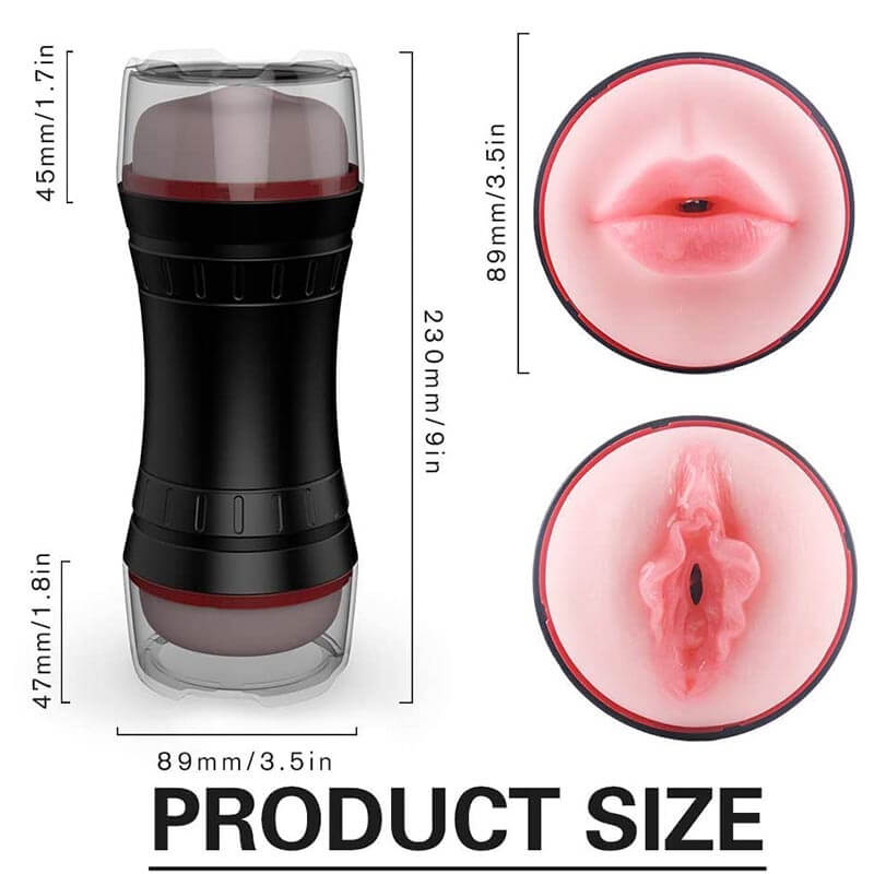 Pussy To Mouth Deep Throat Oral Sex Toy Male Stroker Toy - Adult Toys
