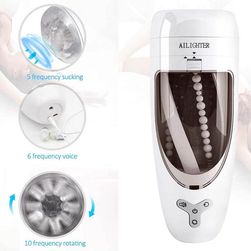 Clit Sucking Sex Toy Pussy Suction Automatic Penis Stroker - Adult Toys