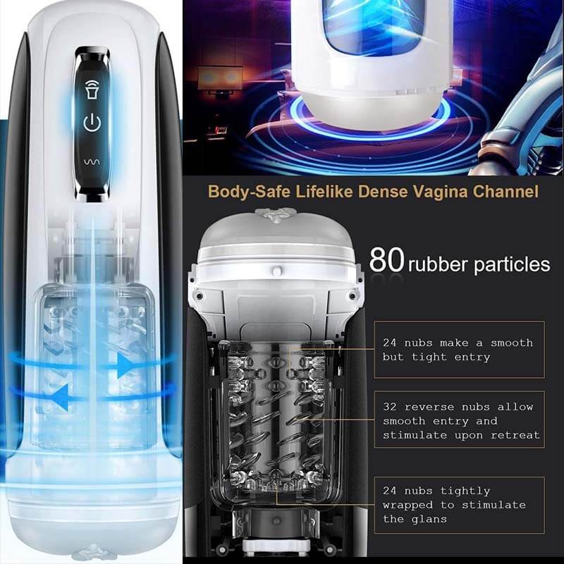 Automatic 3D Texture Thrusting Rotating Vagina Pussy - Adult Toys