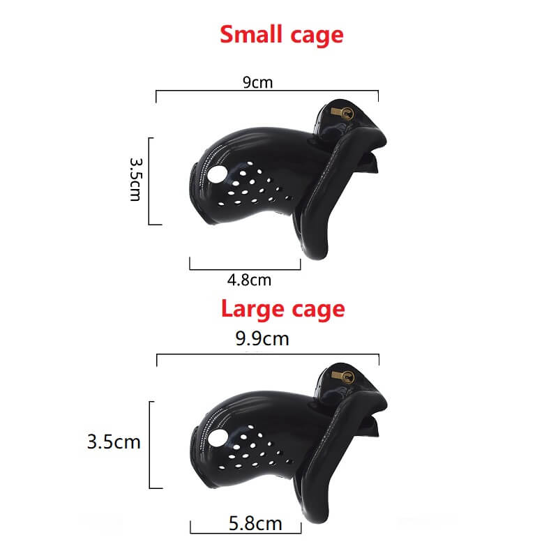 Comfortable Male Chastity Plastic Cock Cage BDSM Penis Lock Device weadultshop