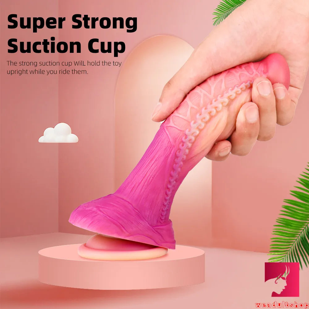 7.6in Soft Fantasy Penis Lesbian Dildo Stimulator For Women