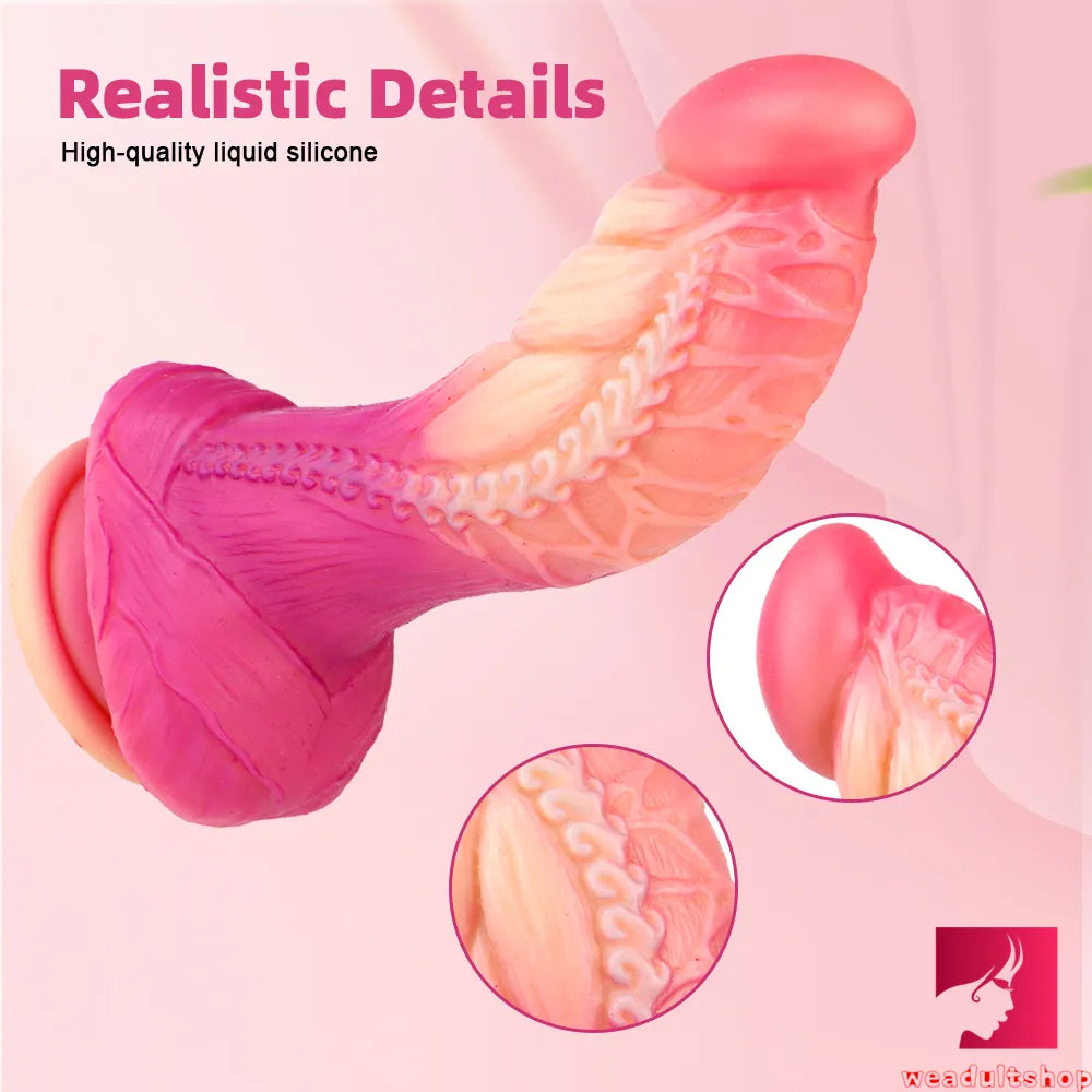 7.6in Soft Fantasy Penis Lesbian Dildo Stimulator For Women