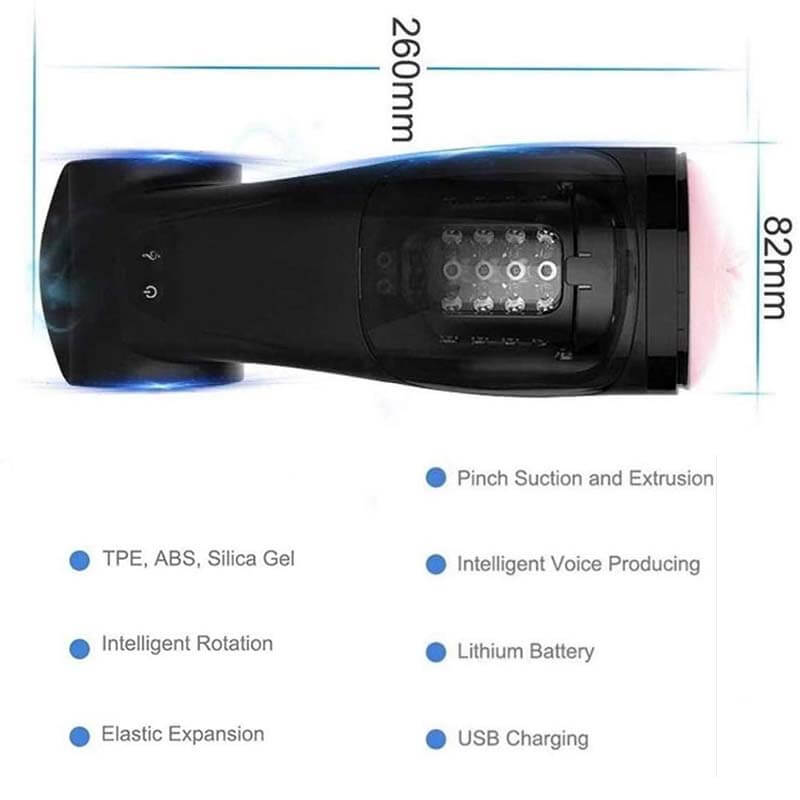 Automatic Thrusting Rotation Pussy Masturbator Sucking Real Vagina For Men - Adult Toys