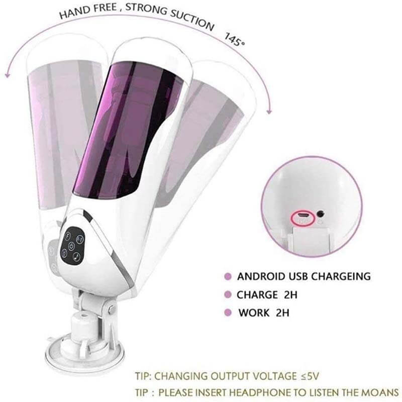 Thrusting Sex Toy Silicone Exotic Male Masturbation Cup - Adult Toys