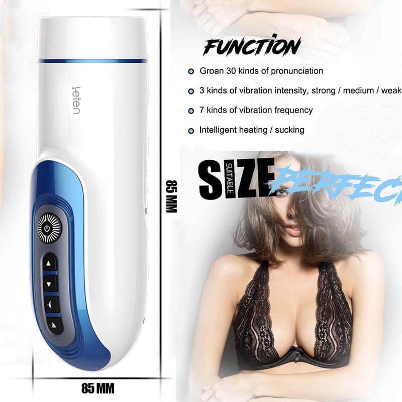 Leten Automatic Masturbator Piston Moaning Sex Toy - Adult Toys