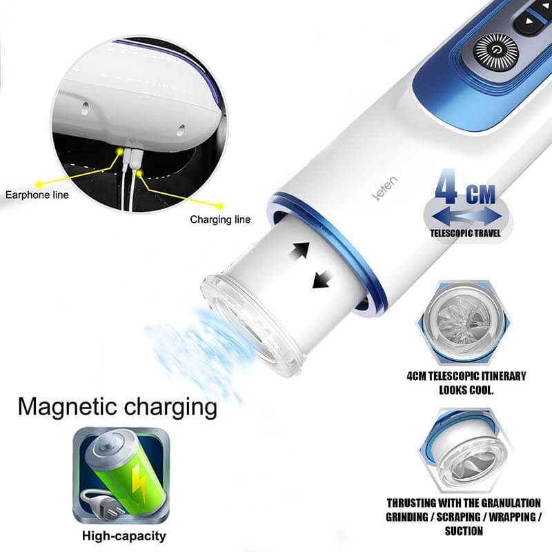 Leten Automatic Masturbator Piston Moaning Sex Toy - Adult Toys