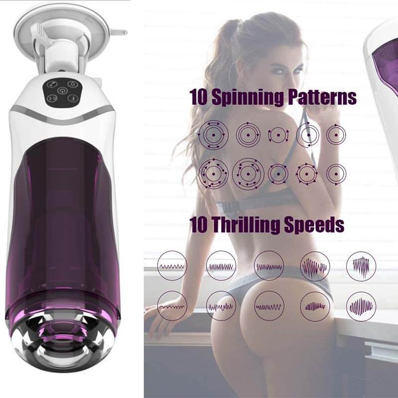 Thrusting Sex Toy Silicone Exotic Male Masturbation Cup - Adult Toys