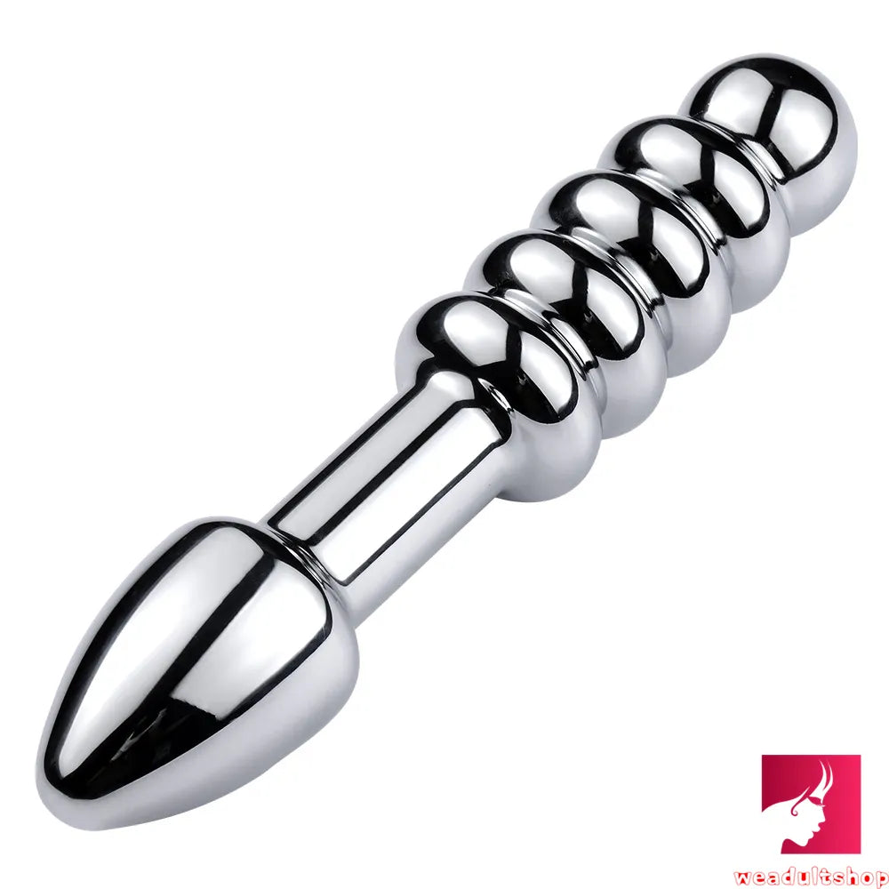 7.09in 7.48in 8.27in Dual Heads Stainless Steel Dildo Butt Plug
