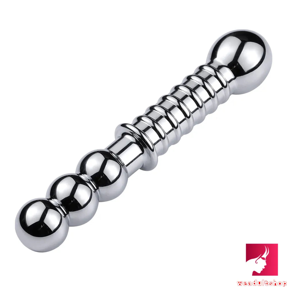 7.09in 7.48in 8.27in Dual Heads Stainless Steel Dildo Butt Plug