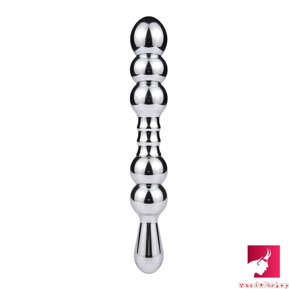 7.09in 7.48in 8.27in Dual Heads Stainless Steel Dildo Butt Plug