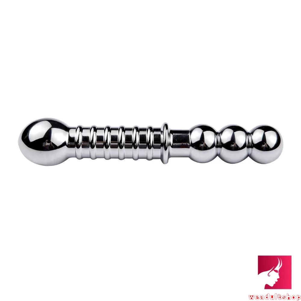 7.09in 7.48in 8.27in Dual Heads Stainless Steel Dildo Butt Plug