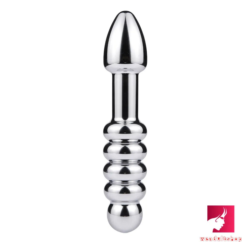 7.09in 7.48in 8.27in Dual Heads Stainless Steel Dildo Butt Plug