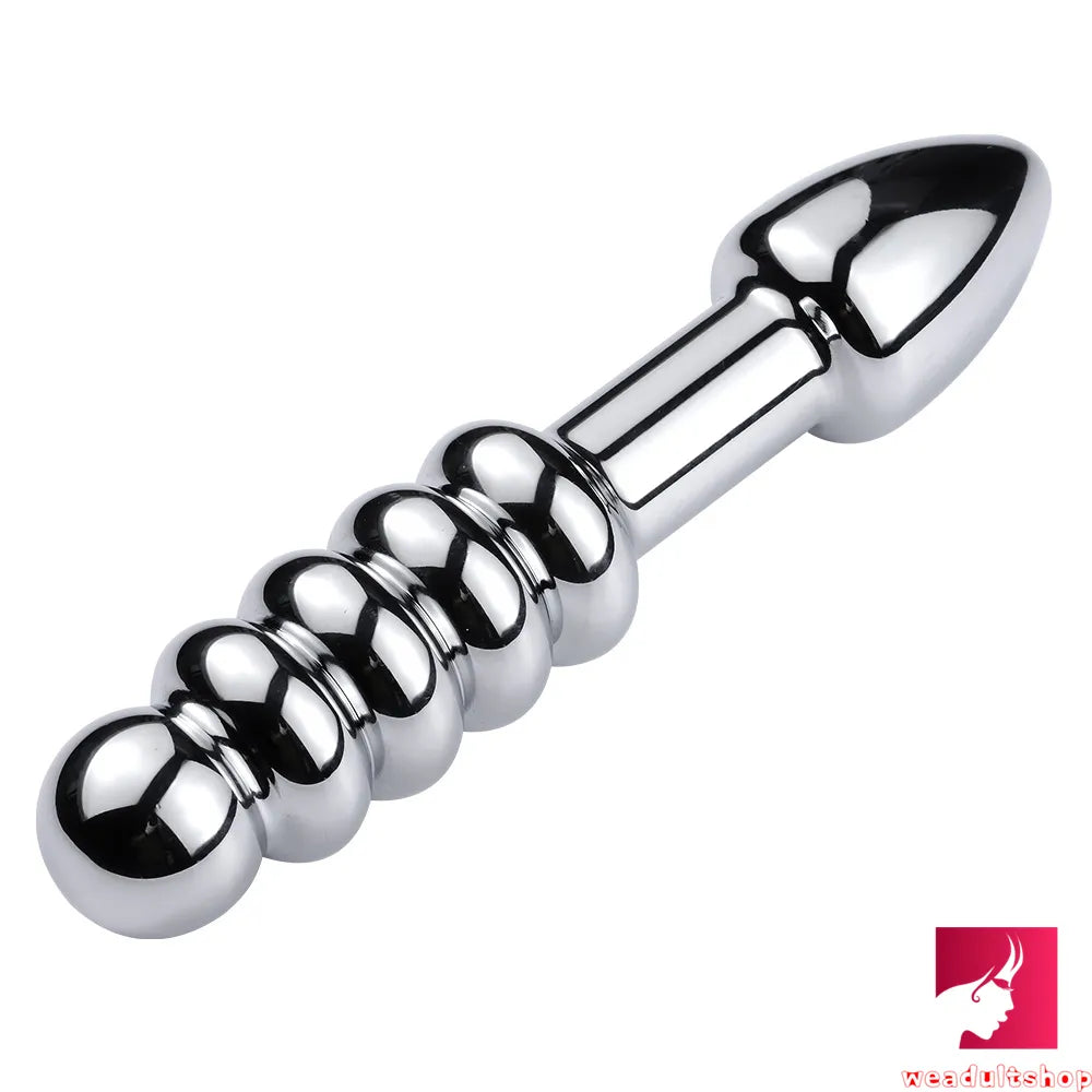 7.09in 7.48in 8.27in Dual Heads Stainless Steel Dildo Butt Plug