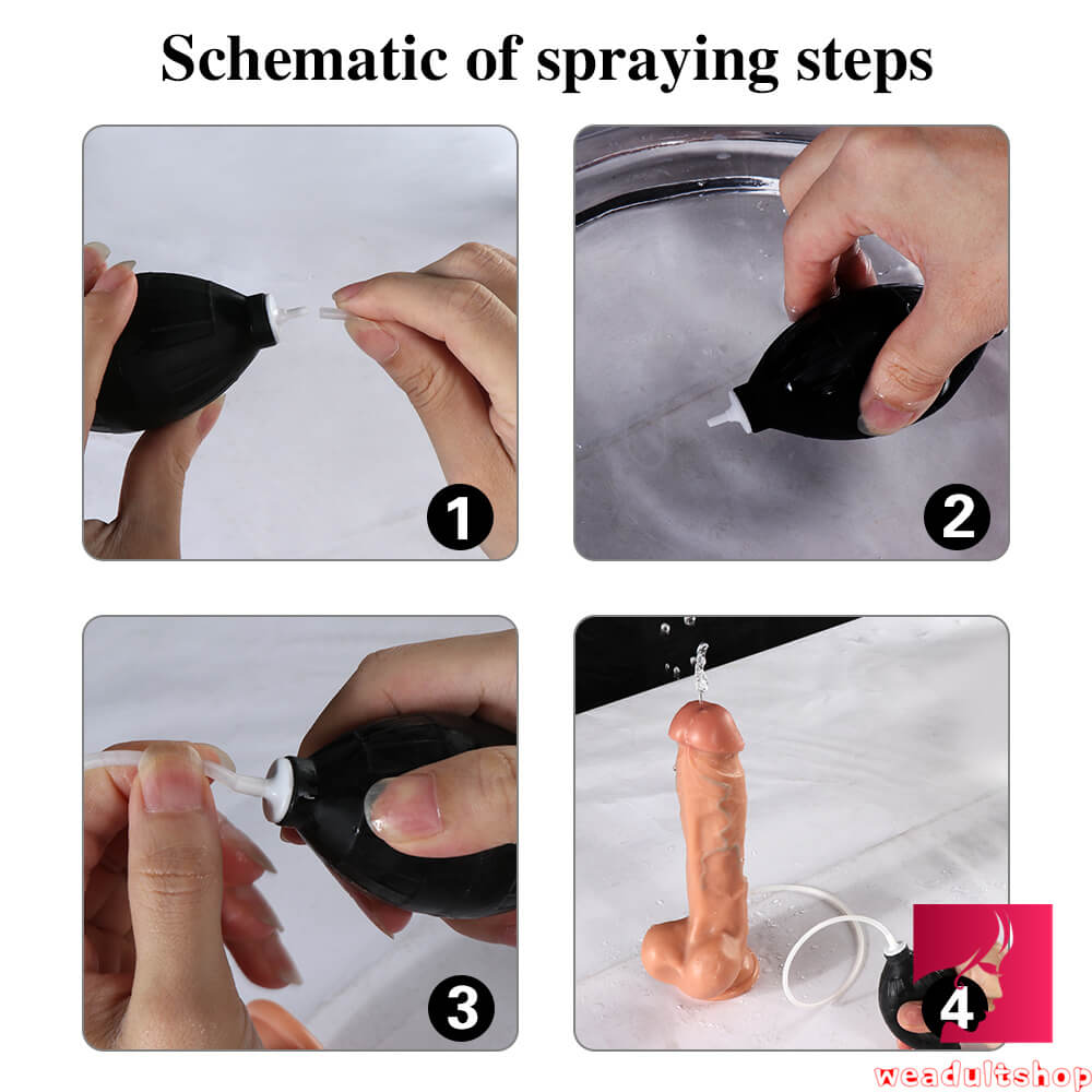 9.44in Milf Rides Dildo Ejaculating Sex Toy With Blue Veins