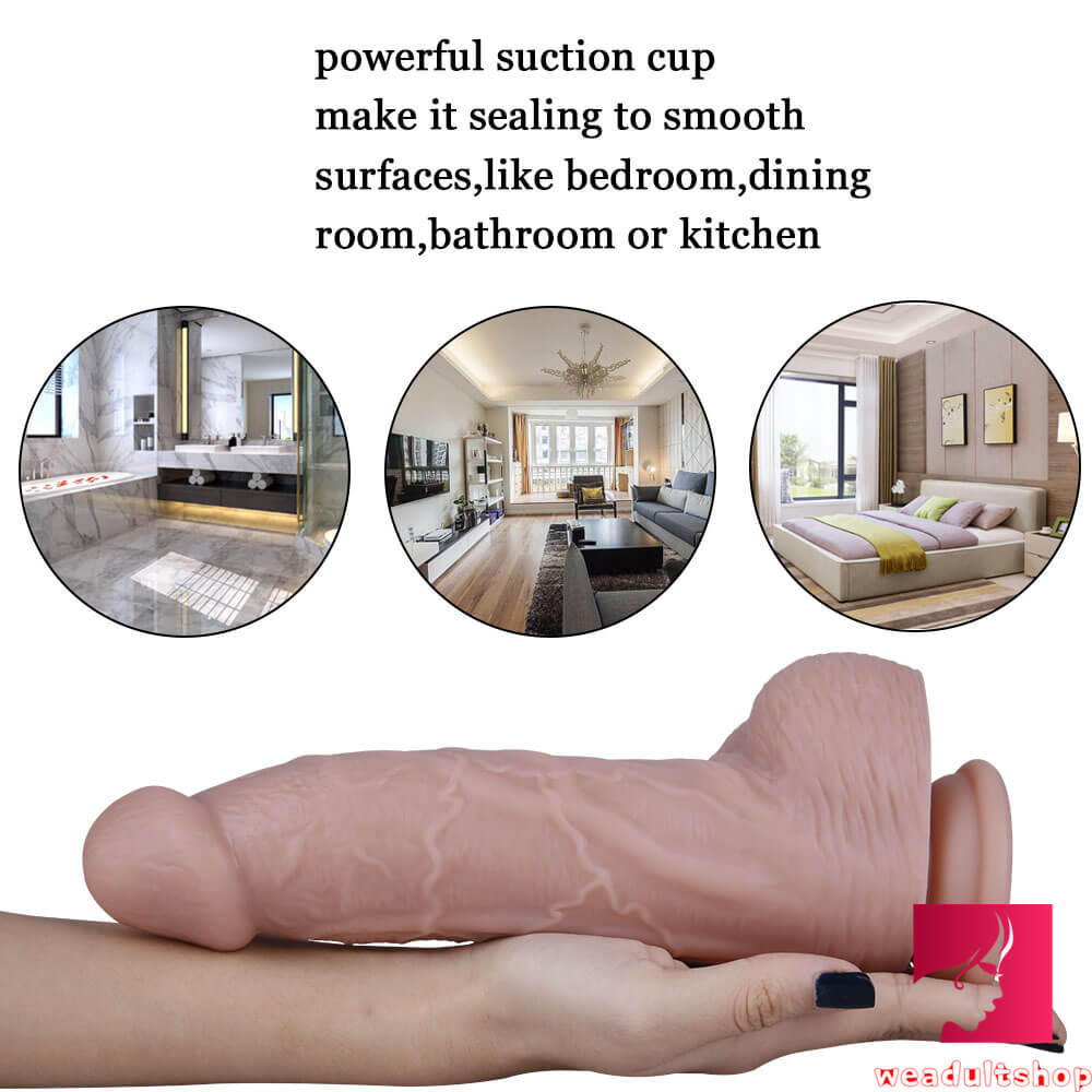 9.45in Silicone Single Hard Dildo With Small Glans