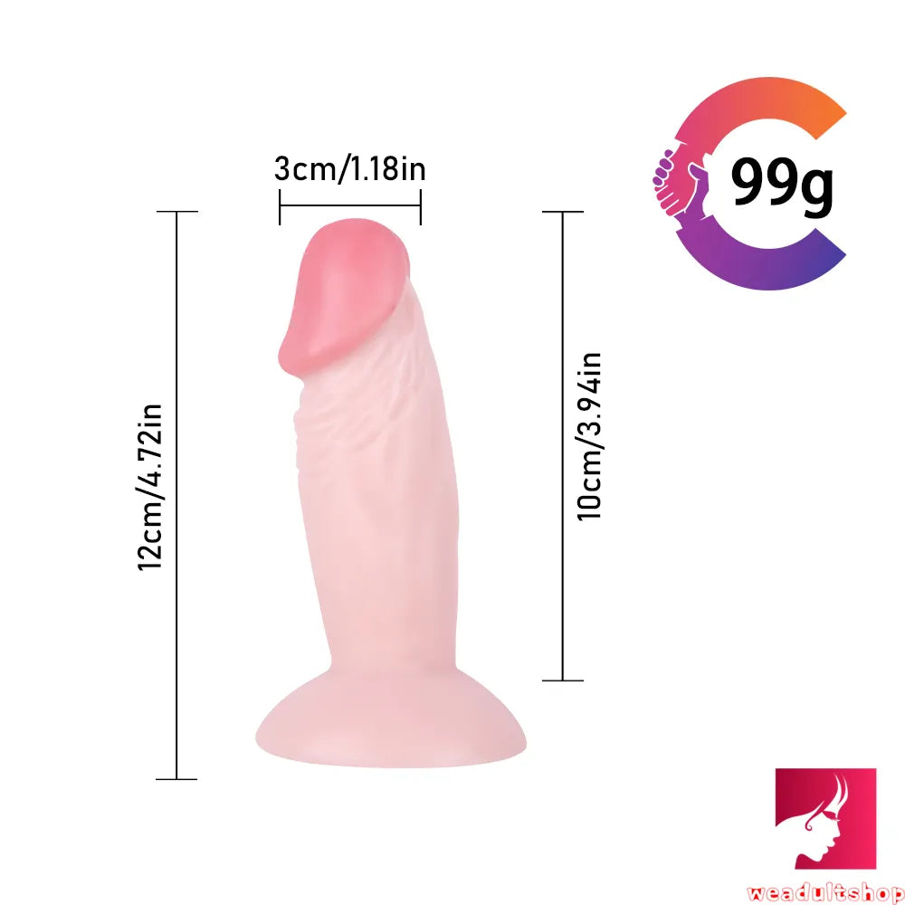 4.72in Mini Super Realistic Penis Dildo For Female Masturbation