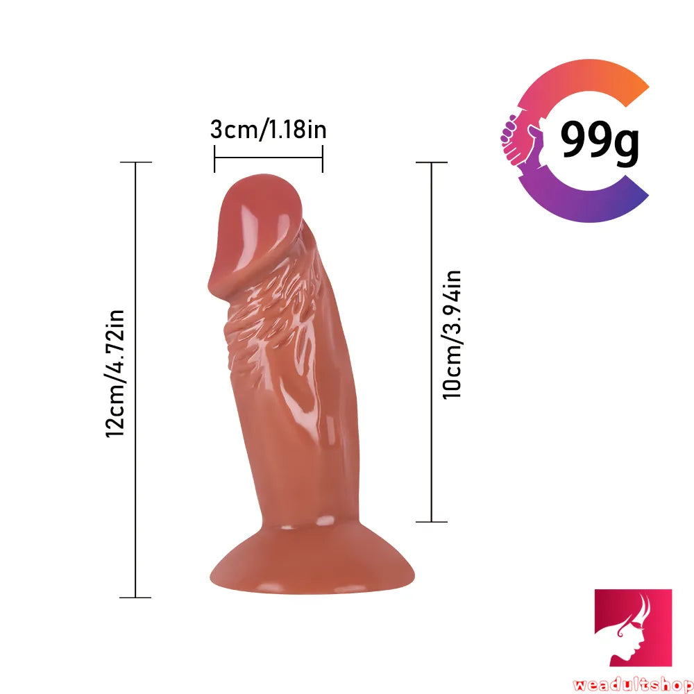 4.72in Mini Super Realistic Penis Dildo For Female Masturbation