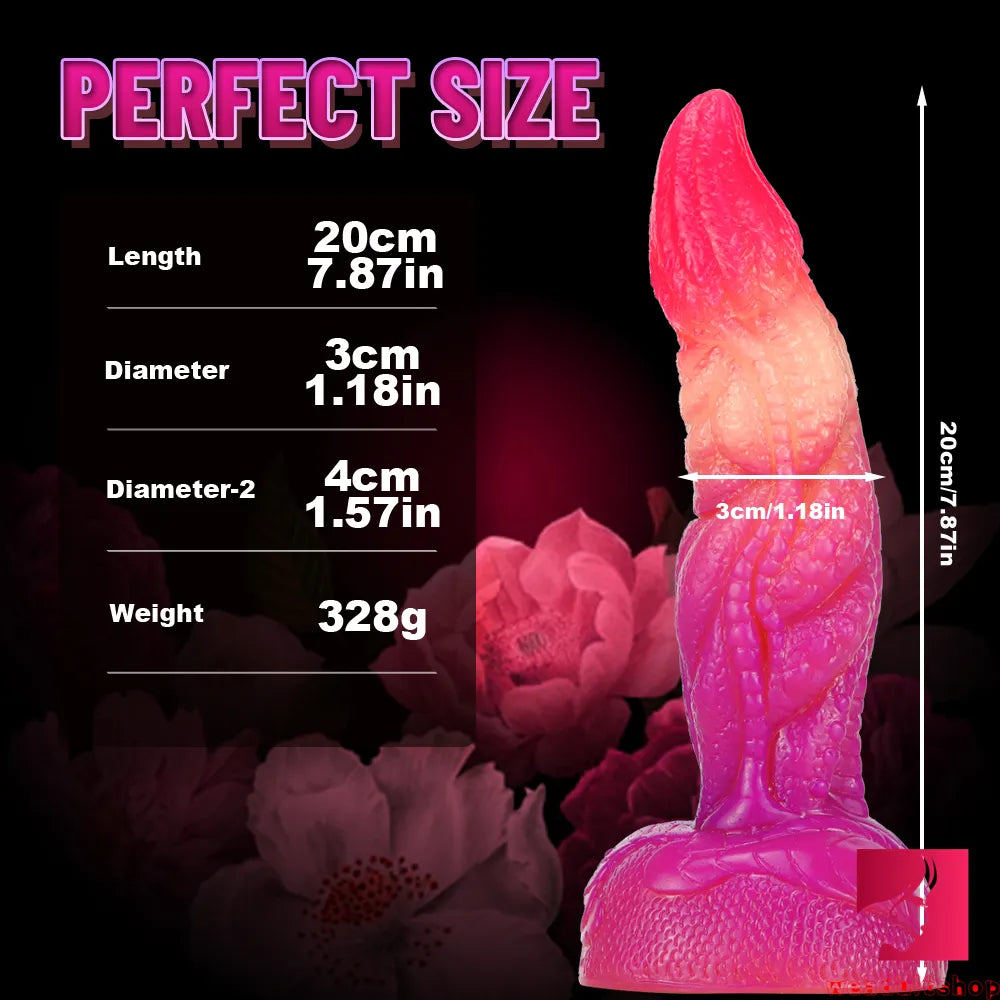 7.87in Ombre Octopus Tentacle Monster Fantasy Soft Dildo