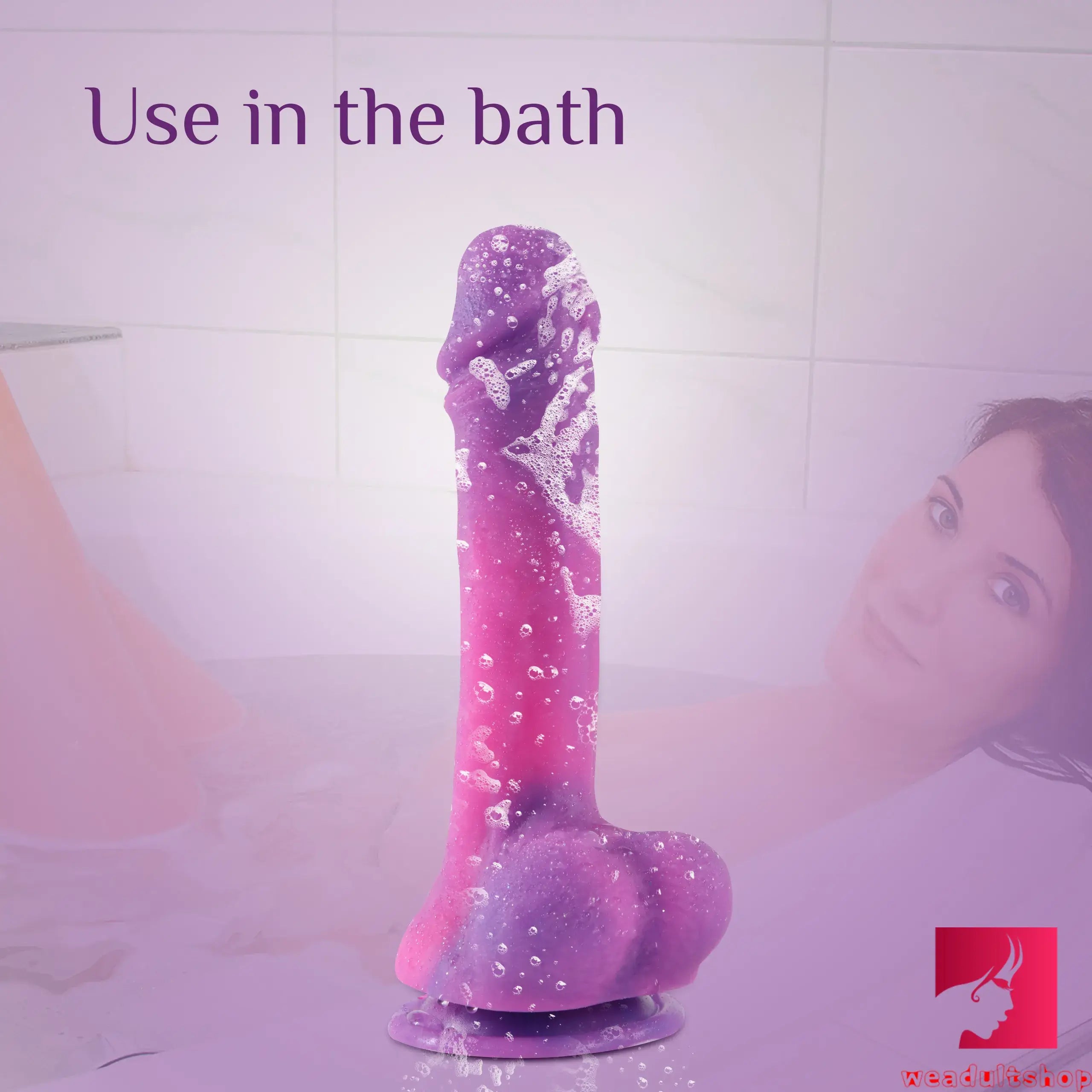 8.26in Night Sky Realistic Glans Vivid Texture Dildo With Sucker