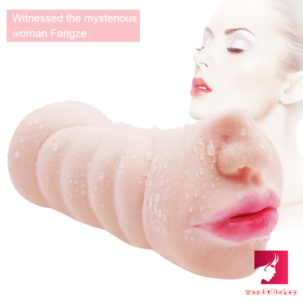 Realistic Feeling Dual Heads Pocket Pussy With Nose Mouth Pussy